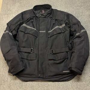 Firstgear Jaunt T2  Motorcycle Jacket Mens XL Armor Vented Hypertex Waterproof
